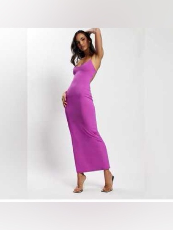 Meshki Dresses & Skirts - MESHKI women’s purple bodycon Sabine Backless Maxi Dress size x small
